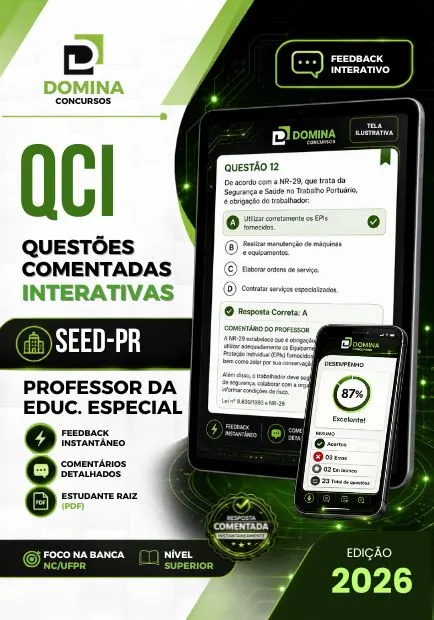 Professor de Educação Especial SEED PR | 1250 Questões Comentadas 2026