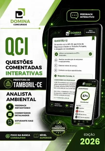 Analista Ambiental Tamboril CE | 1250 Questões Comentadas 2026