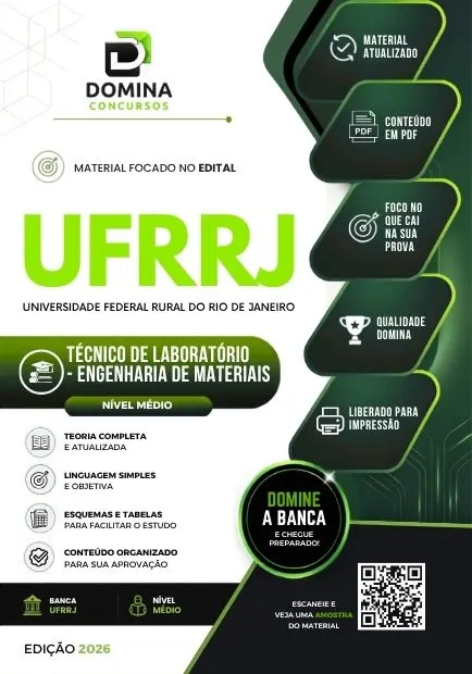 Técnico de Laboratório Engenharia de Materiais UFRRJ | Apostila 2026