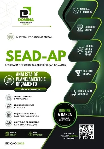 Analista de Planejamento e Orçamento SEAD AP | Apostila 2026