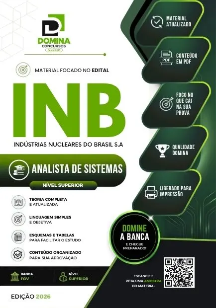 Analista de Sistemas INB | Apostila 2026