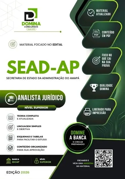 Analista Jurídico SEAD AP | Apostila 2026
