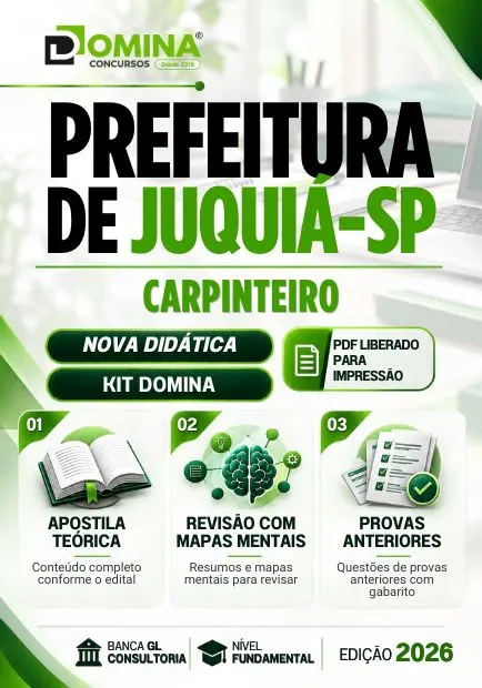 Carpinteiro Juquiá SP | Apostila 2026