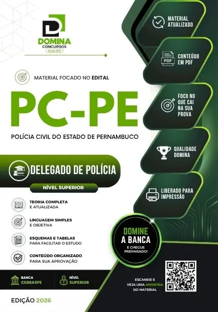 Delegado de Polícia PC PE | Apostila 2026