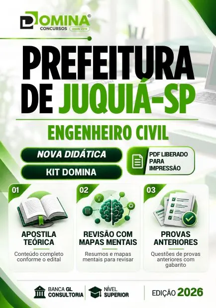 Engenheiro Civil Juquiá SP | Apostila 2026