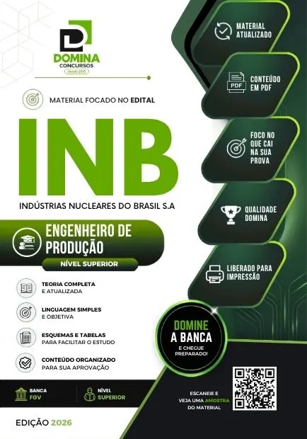 Engenheiro de Produção INB | Apostila 2026