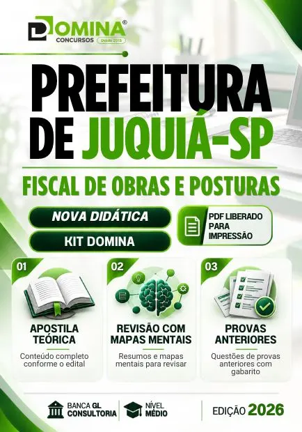 Fiscal de Obras e Posturas Juquiá SP | Apostila 2026