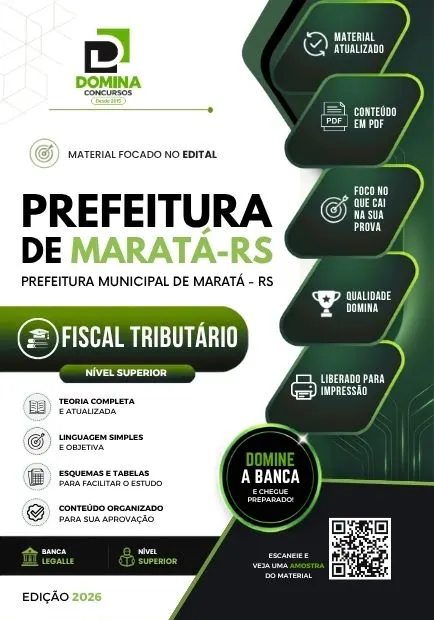Fiscal Tributário Maratá RS | Apostila 2026
