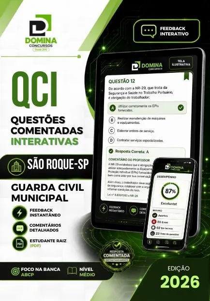 Guarda Municipal São Roque SP | 750 Questões Comentadas 2026