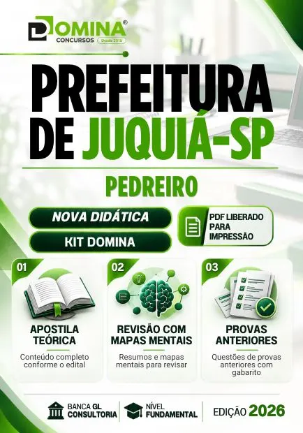 Pedreiro Juquiá SP | Apostila 2026