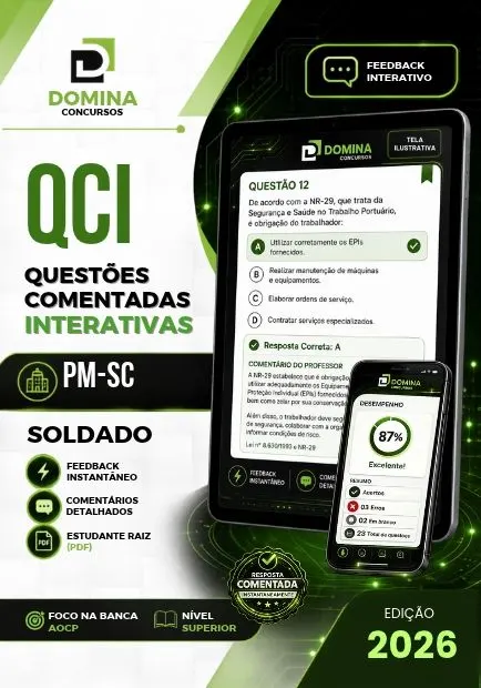 Soldado PM SC | 1250 Questões Comentadas 2026