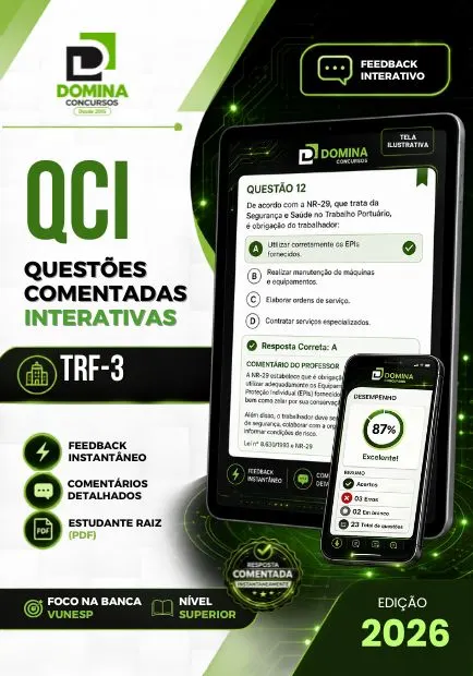 TRF 3 – Nível Superior | 1000 Questões Comentadas 2026