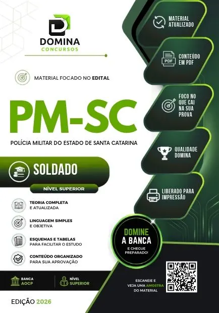 Soldado PM SC | Apostila 2026