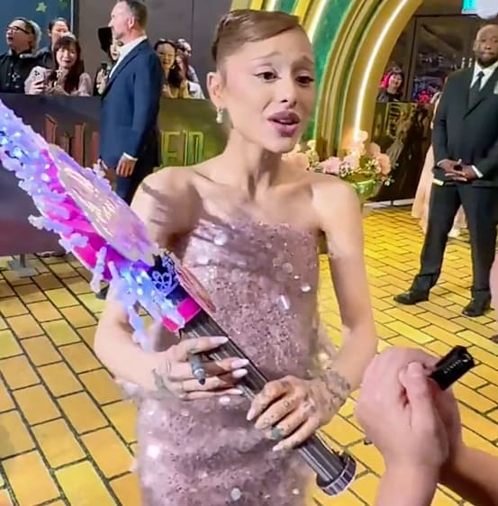 Ariana Grande at the Wicked: For Good premiere in Singapore, 2025