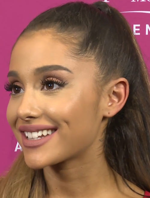 Grande being interviewed by Pure Dope magazine