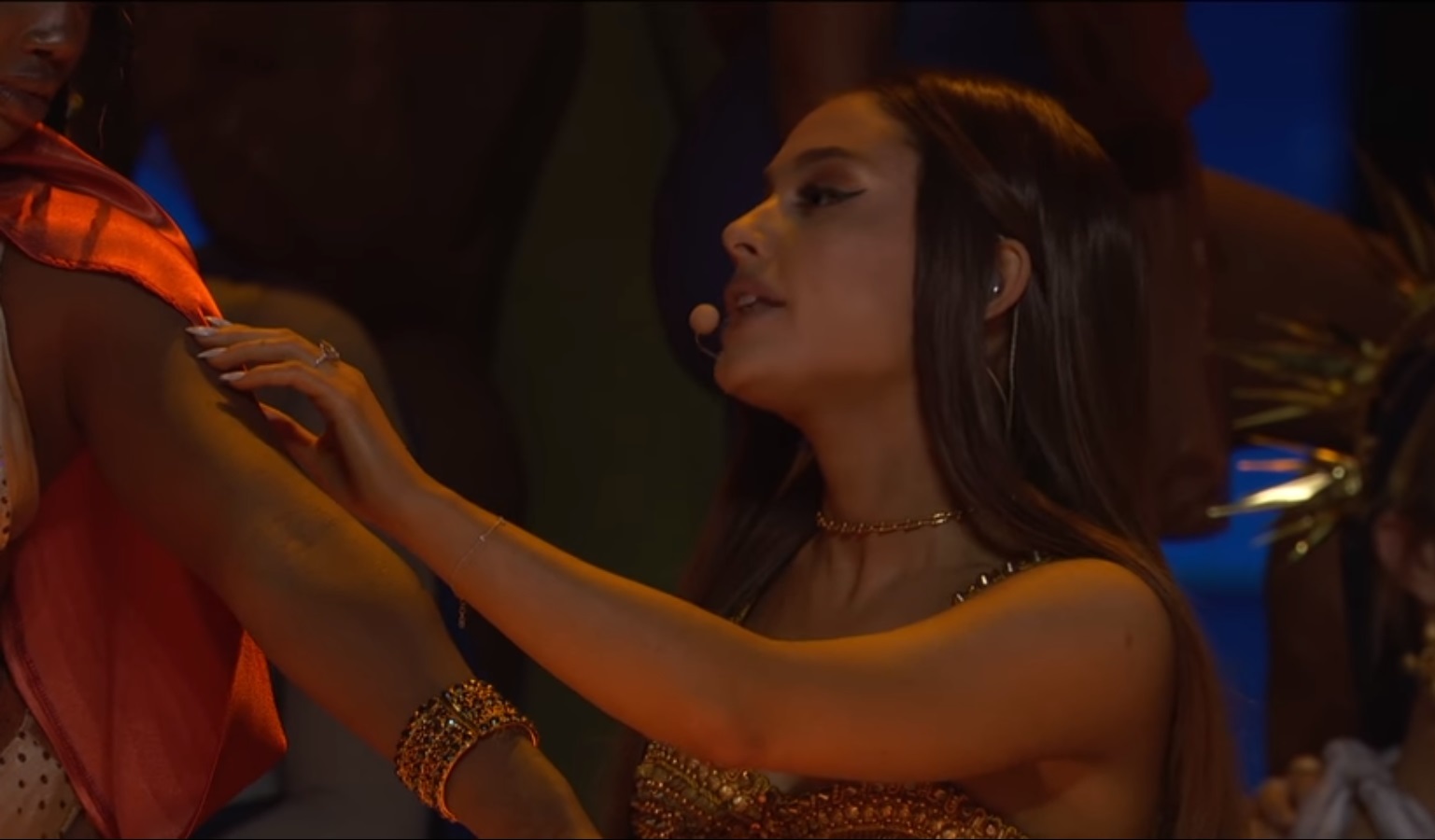 Ariana Grande performs "God Is A Woman" at the 2018 Video Music Awards in New York City.