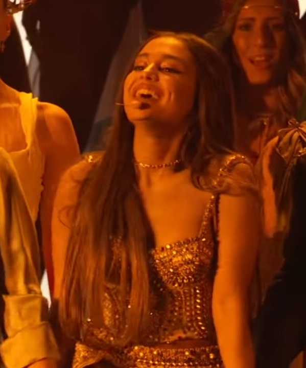 Ariana Grande performs "God Is A Woman" at the 2018 Video Music Awards in New York City.