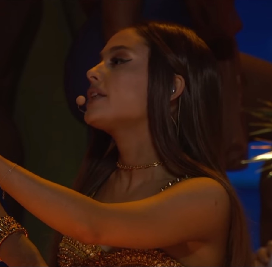 Ariana Grande performs "God Is A Woman" at the 2018 Video Music Awards in New York City.