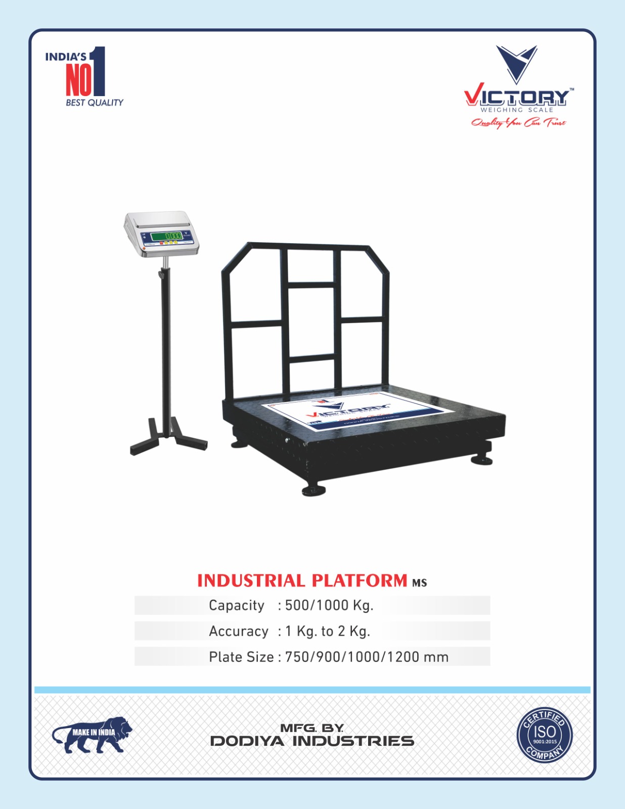 Industrial platform scale