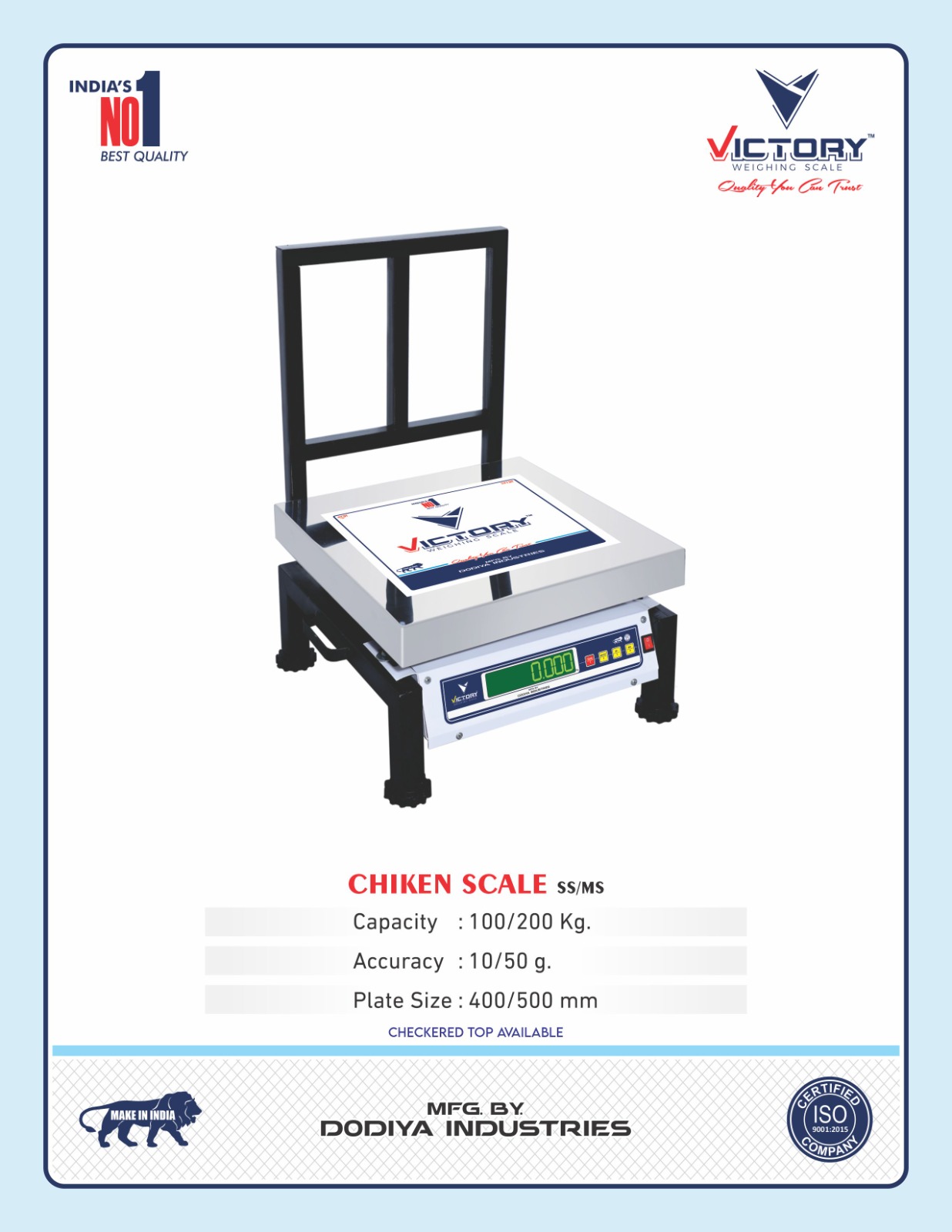 S.S chicken scale