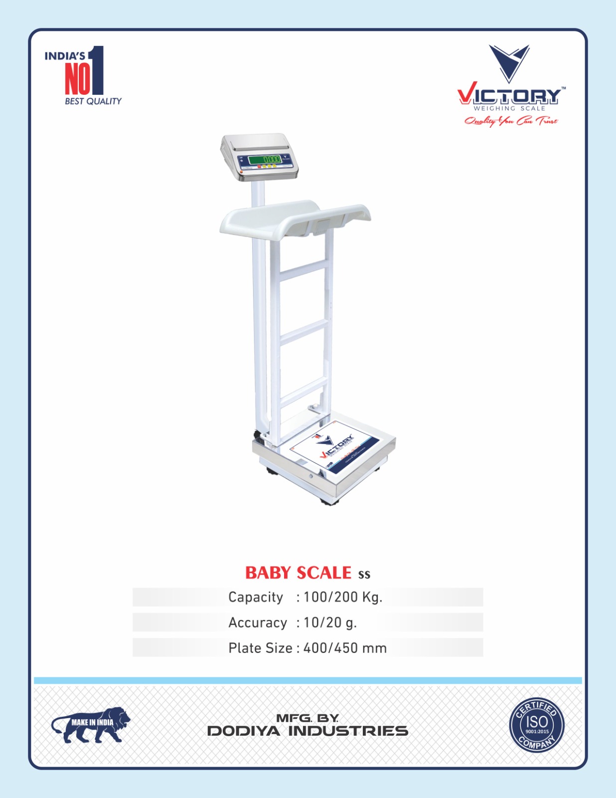 Baby weighing scale