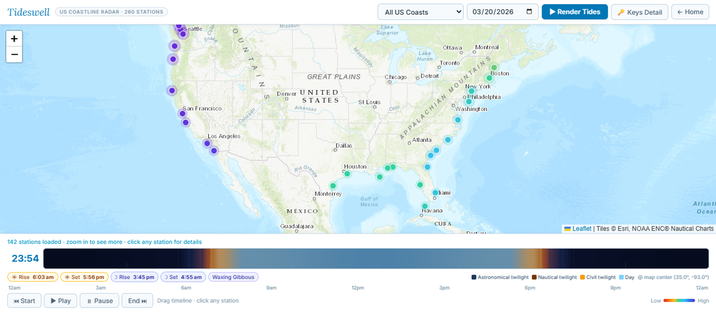 Extreme Tidal Ranges Alaska Tide Charts — Real-Time Tides for 31 Stations | TideSwell