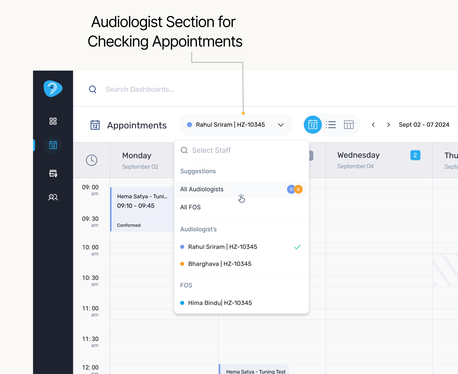 View Calendar Based on Person 