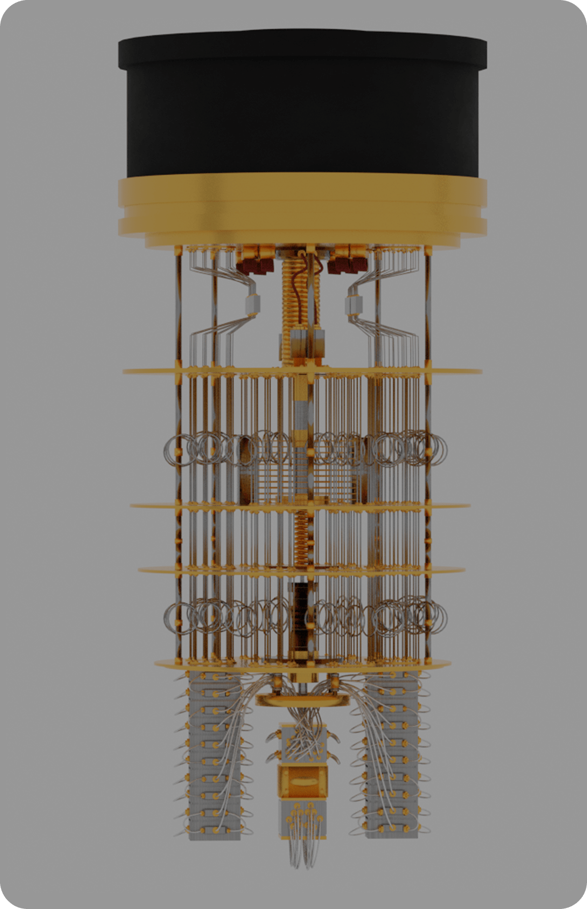 Quantum computer 3D render