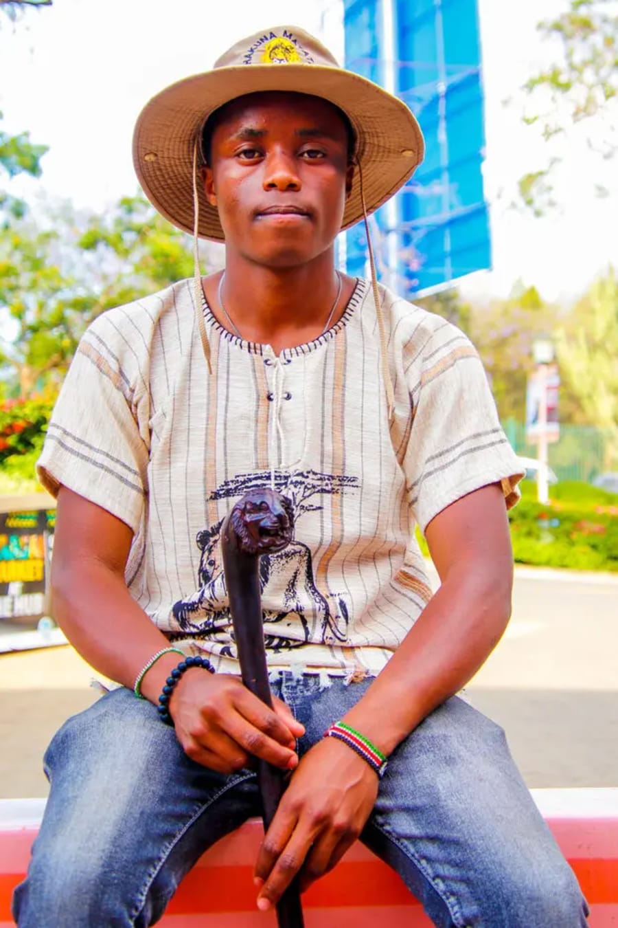 African kikoy shirts and hats, photo 1
