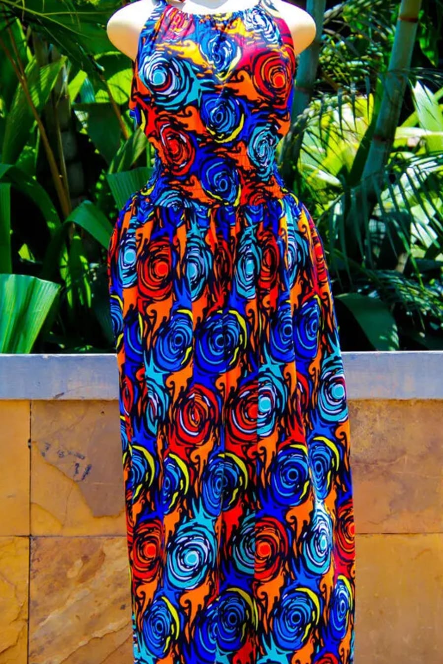 African print maxi dress, photo 1