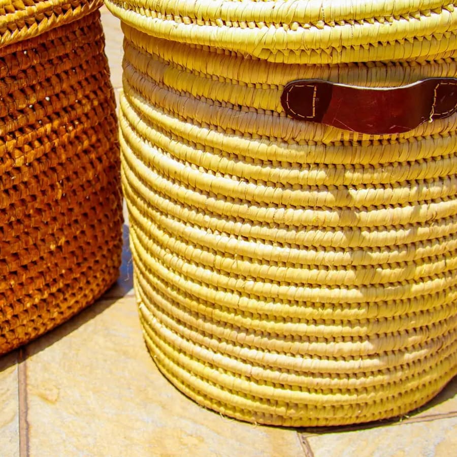 African laundry baskets with lids., photo 1