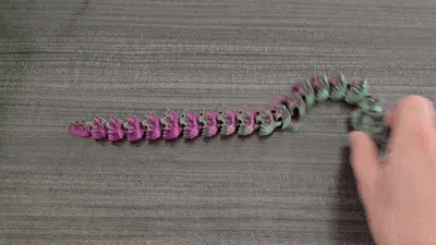 Dragon articulé flexible – Jouet fidget - Image 1