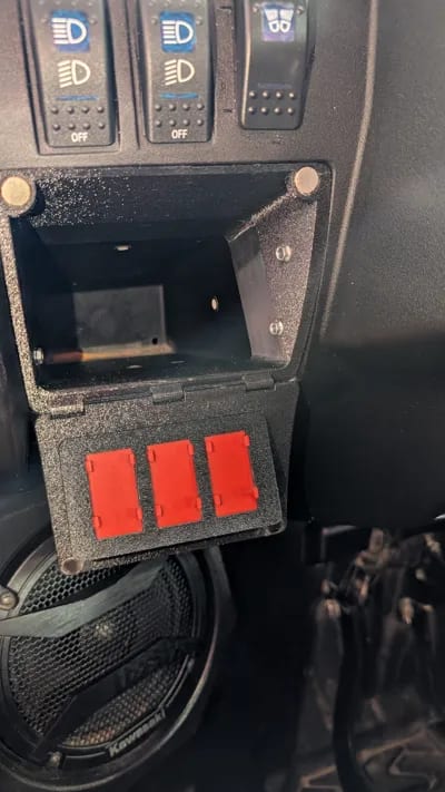 Cache vide-poches conducteur pour Kawasaki Teryx