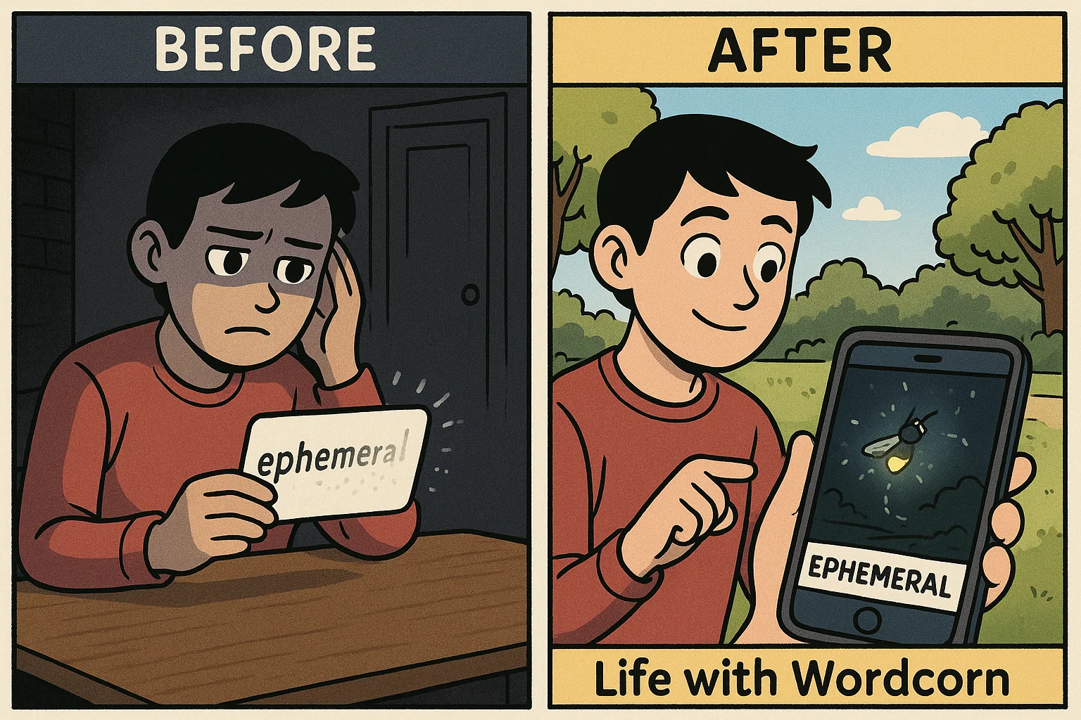 Before after comparison 1