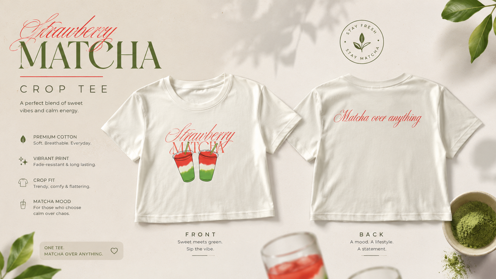 Matcha Over Anything: The Tee for Slow Mornings and Fast Days
