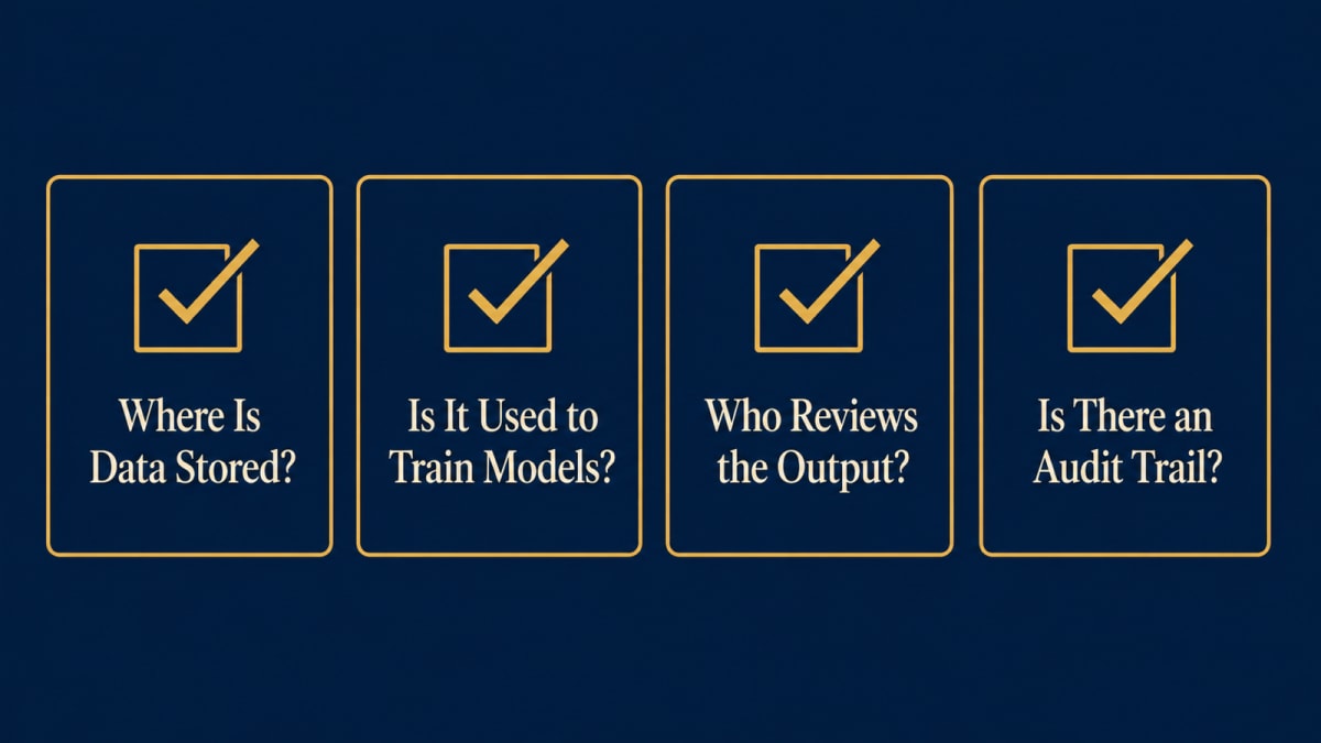 Four vendor questions to ask before adopting generative AI under LSO guidance