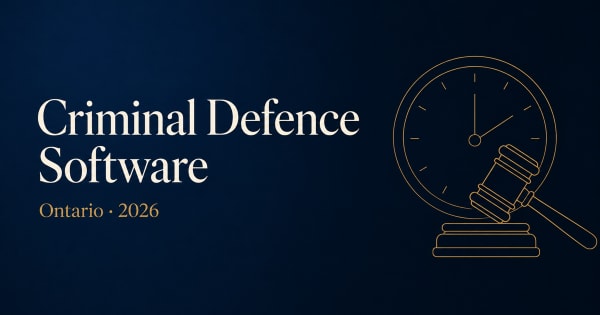 AI criminal defence software Ontario, 2026 guide