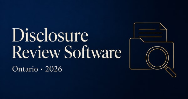 AI disclosure review software for Ontario criminal defence, 2026 guide