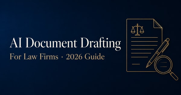 AI document drafting for law firms — 2026 guide