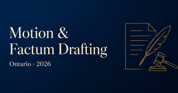 AI motion and factum drafting software for Ontario litigators, 2026 guide
