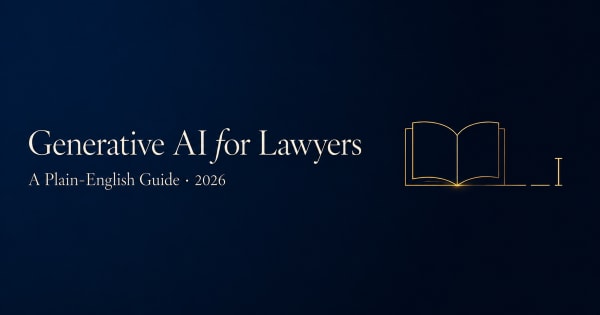 Generative AI for lawyers — a plain-English guide, 2026