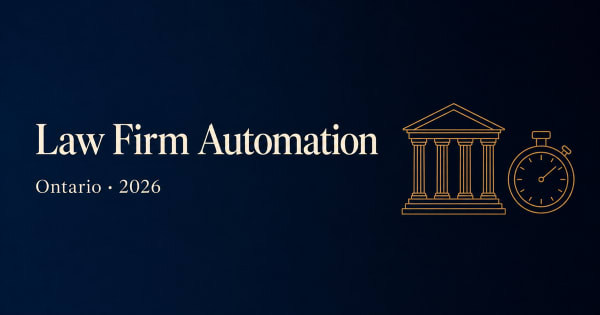 Law firm automation in Ontario — what the rules let you automate, 2026 guide
