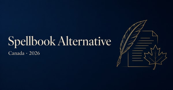 Spellbook AI alternative for Canadian law firms, 2026 guide