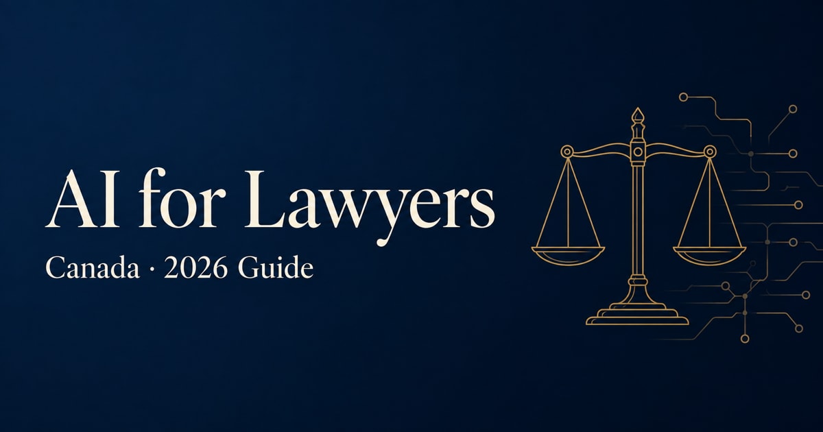 AI for lawyers in Canada, 2026 guide
