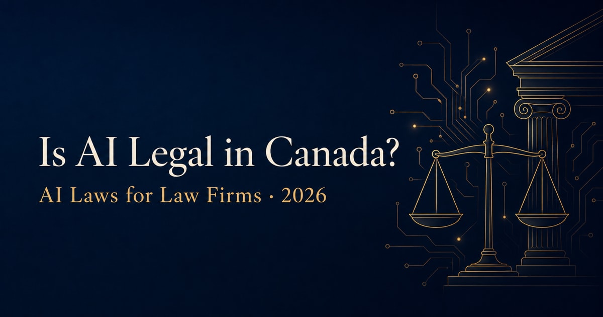 Is AI legal in Canada — AI laws every law firm should know, 2026 guide