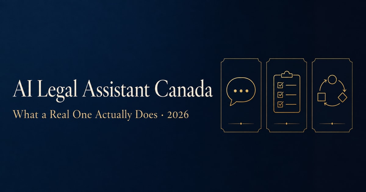 AI legal assistant Canada — a 2026 buyer's guide