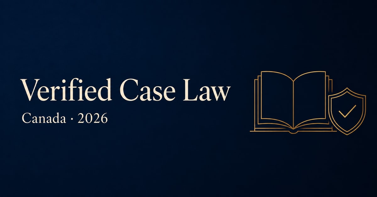 AI legal research software with verified case-law citations for Canadian law firms, 2026 guide
