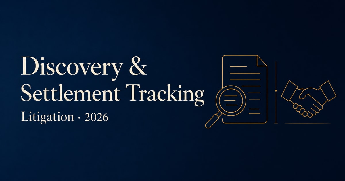 Litigation discovery and settlement tracking software, 2026 guide