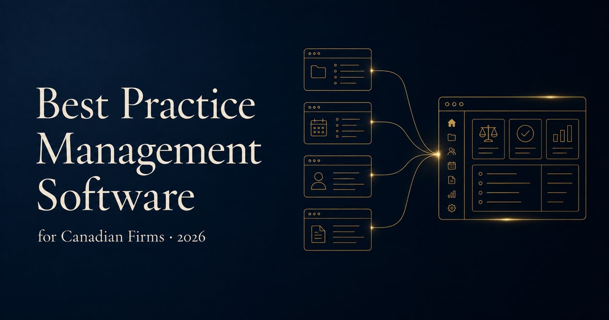 Best practice management software for Canadian law firms 2026 guide