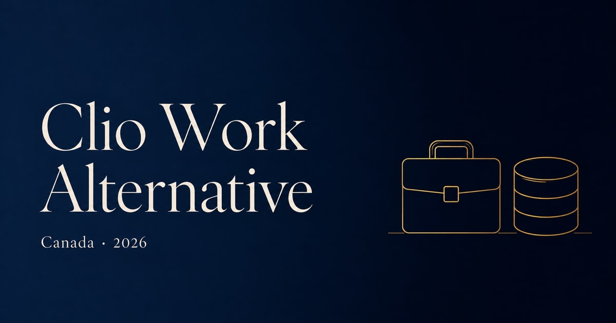 Clio Work AI workspace alternative, Canadian data comparison, 2026 guide